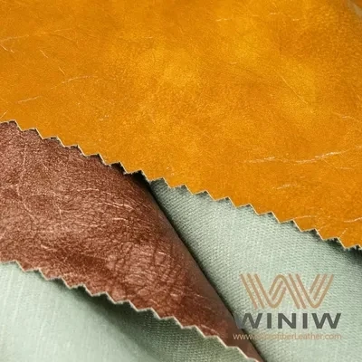 Smooth Leather And Water-resist PVC Leather Cloth For Upholstery Clothing Coated With A Protective Layer